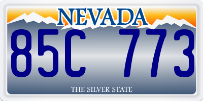 NV license plate 85C773