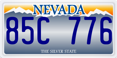 NV license plate 85C776