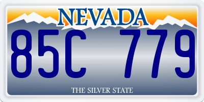 NV license plate 85C779