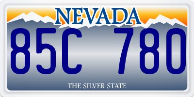 NV license plate 85C780