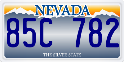 NV license plate 85C782