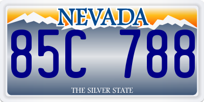 NV license plate 85C788