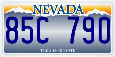 NV license plate 85C790