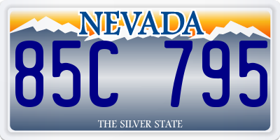 NV license plate 85C795