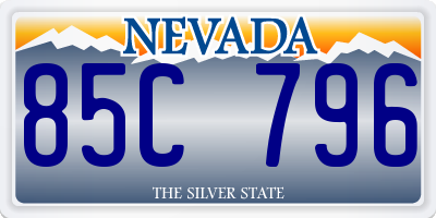 NV license plate 85C796