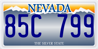 NV license plate 85C799