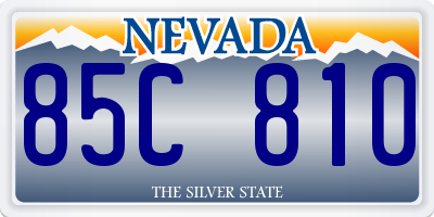 NV license plate 85C810