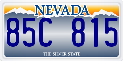 NV license plate 85C815