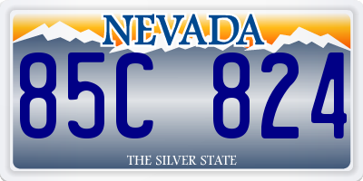 NV license plate 85C824