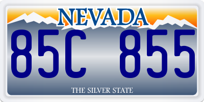 NV license plate 85C855