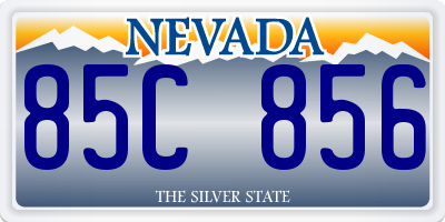 NV license plate 85C856