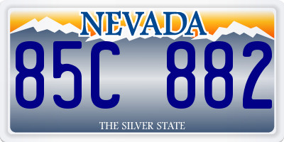 NV license plate 85C882