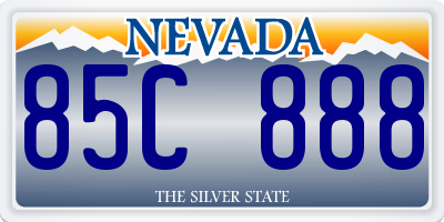 NV license plate 85C888