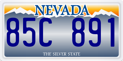 NV license plate 85C891