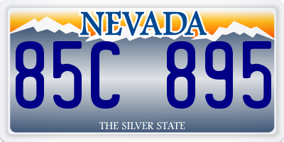 NV license plate 85C895