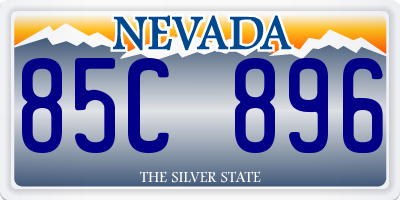 NV license plate 85C896