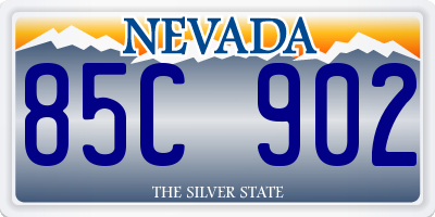 NV license plate 85C902