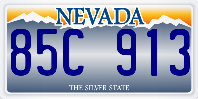 NV license plate 85C913