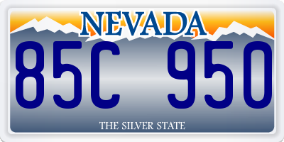 NV license plate 85C950