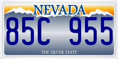 NV license plate 85C955