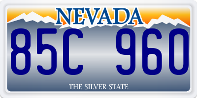 NV license plate 85C960