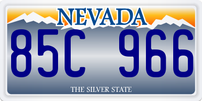 NV license plate 85C966