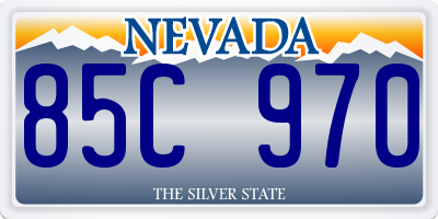 NV license plate 85C970