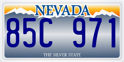NV license plate 85C971