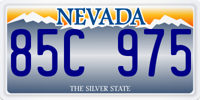 NV license plate 85C975