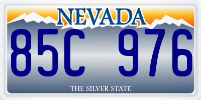 NV license plate 85C976