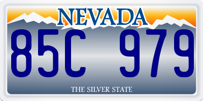 NV license plate 85C979