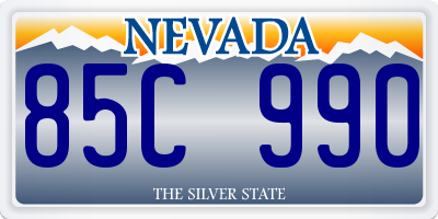 NV license plate 85C990