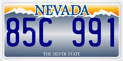 NV license plate 85C991