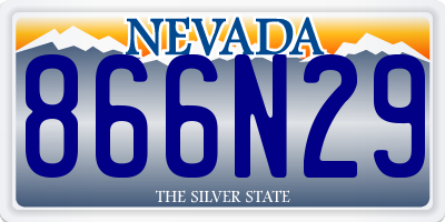 NV license plate 866N29