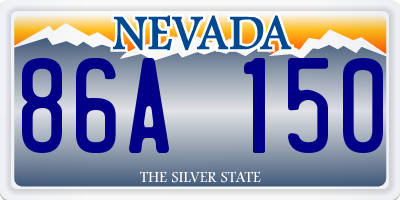 NV license plate 86A150