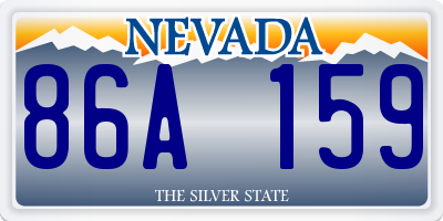 NV license plate 86A159