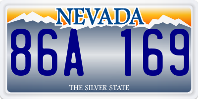 NV license plate 86A169