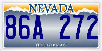 NV license plate 86A272