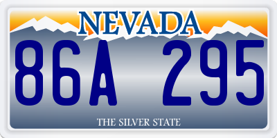 NV license plate 86A295