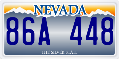 NV license plate 86A448