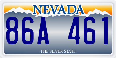 NV license plate 86A461