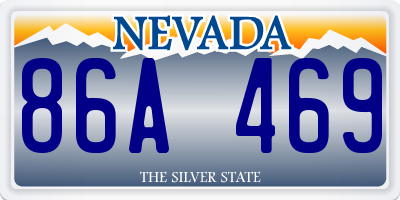 NV license plate 86A469