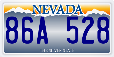 NV license plate 86A528