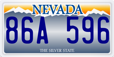 NV license plate 86A596