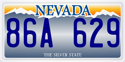 NV license plate 86A629