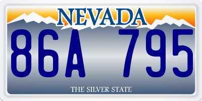 NV license plate 86A795