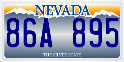 NV license plate 86A895
