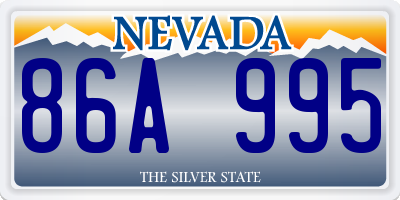 NV license plate 86A995