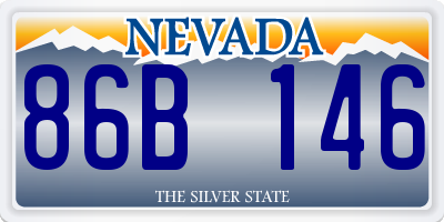 NV license plate 86B146