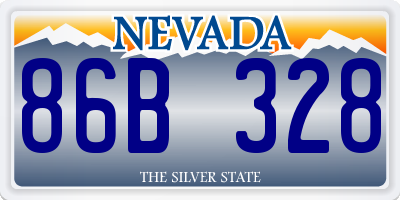 NV license plate 86B328